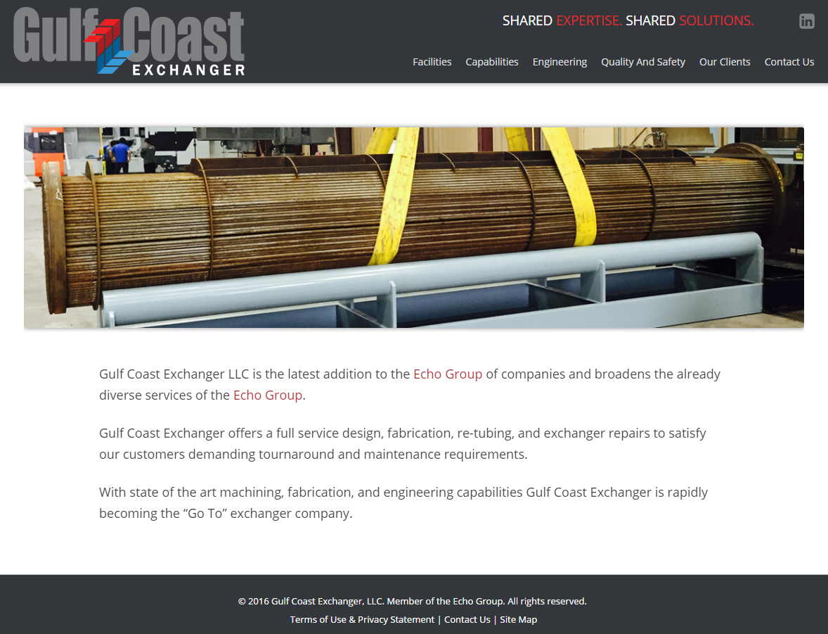 Gulf Coast Exchanger Website